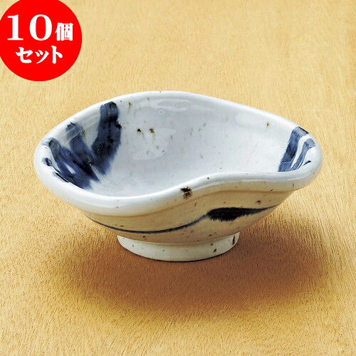 10個セット 向付 かいらぎ呉須流しなぶり小鉢 [ 15.5 x 13 x 6cm ] | 和食器 鉢 小鉢 ボウル 浅鉢 料亭 ホテル 食器 業務用 飲食店 カフェ うつわ 器 おしゃれ かわいい ギフト プレゼント 内祝い 誕生日 贈り物 贈答品 おすすめ 食器セット