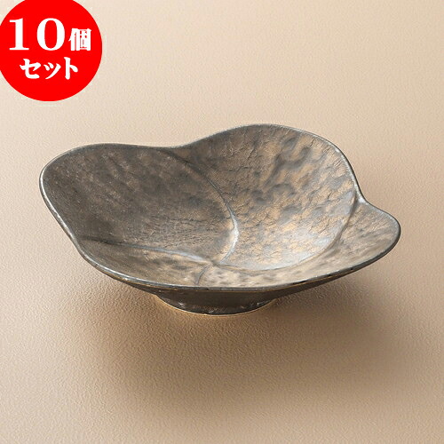 10個セット 向付 金結晶花形5寸中鉢 [ 15 x 15 x 4.5cm ] | 和食器 鉢 小鉢 ボウル 浅鉢 料亭 ホテル 食器 業務用 飲食店 カフェ うつわ 器 おしゃれ かわいい ギフト プレゼント 内祝い 誕生日 贈り物 贈答品 おすすめ 食器セット