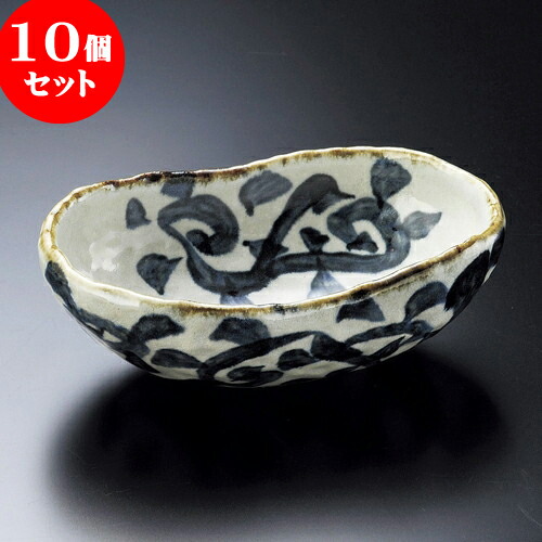 10個セット 向付 新タコ唐草くつ型向付 [ 17.3 x 11 x 6cm ] | 和食器 鉢 小鉢 ボウル 浅鉢 料亭 ホテル 食器 業務用 飲食店 カフェ うつわ 器 おしゃれ かわいい ギフト プレゼント 内祝い 誕生日 贈り物 贈答品 おすすめ 食器セット｜せともの本舗