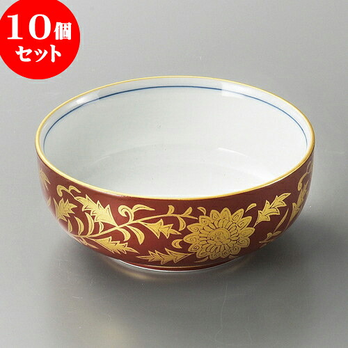 10個仕掛ける 向付 朱巻金唐草向付 [ 13.5 x 4.6糎 ] | 和食器 鉢 小鉢 どんぶり鉢 浅鉢 料理茶屋 泊まり 食器 御役目用 飲食店 喫茶店 うつわ 器 かっこ良い 愛くるしげ 差し上げ物 差し上げ物 内祝い 生まれ落ちる日 差し上げ物 さし上げる品 おすすめ 食器仕掛ける キッチン用品・食器・調理器具-皿・プレート-食器