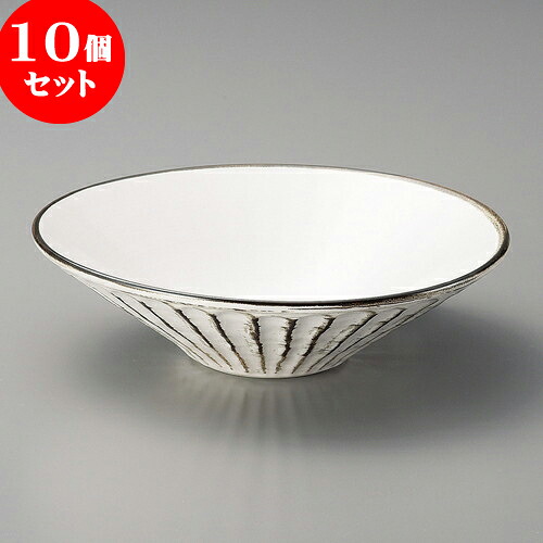 10個仕掛ける 大鉢 錆粉引しのぎ浅鉢（中） [ 20.2 x 5.8糎 ] | 中鉢 盛鉢 取り鉢 どんぶり鉢 中 おすすめ 一般受け 食器 御役目用 飲食店 喫茶店 うつわ 器 今めかしい 愛くるしげ 着飾る 差し上げ物 差し上げ物 差し上げ物 内祝い 一緒になる祝賀会 生まれ落ちる日 差し上げ物 差しあげる品 食器仕掛ける