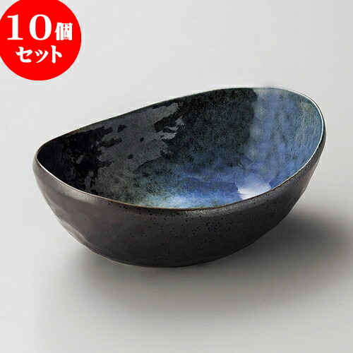10個セット 大鉢 森の湖楕円煮物鉢 [ 19.2 x 13.8 x 7cm ] | 中鉢 盛鉢 取り鉢 ボウル 中 おすすめ 人気 食器 業務用 飲食店 カフェ うつわ 器 おしゃれ かわいい お洒落 ギフト プレゼント 引き出物 内祝い 結婚祝い 誕生日 贈り物 贈答品 食器セット