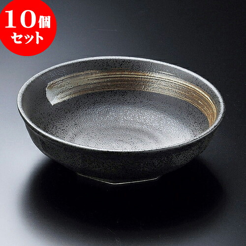 10個セット 向付 黒斑点白刷毛石垣4.5ボール [ 15 x 4.8cm ] | 和食器 鉢 小鉢 ボウル 浅鉢 料亭 ホテル 食器 業務用 飲食店 カフェ うつわ 器 おしゃれ かわいい ギフト プレゼント 内祝い 誕生日 贈り物 贈答品 おすすめ 食器セット