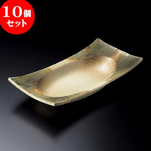 10個書き割り 大鉢 伊賀風織部12.0寸長角四方楕円面鉢 [ 37 x 18.2 x 6.9糎 ]| 鉢 パスタ皿 真っ盛り鉢 どんぶり鉢 馬鹿でかい おすすめ 食器 お役目用 飲食店 喫茶店 うつわ 器 差し上げ物 差し上げ物 内祝い 一緒になる祝い事 生まれ落ちる日 差し上げ物 呉れて遣る品 今めかしい 愛くるしげ 食器書き割り
