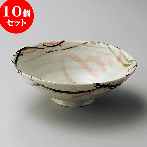 10個セット 向付 トビ紅釉浅鉢（大） [ 15.9 x 5.2cm ] | 和食器 鉢 小鉢 ボウル 浅鉢 料亭 ホテル 食器 業務用 飲食店 カフェ うつわ 器 おしゃれ かわいい ギフト プレゼント 内祝い 誕生日 贈り物 贈答品 おすすめ 食器セット｜せともの本舗