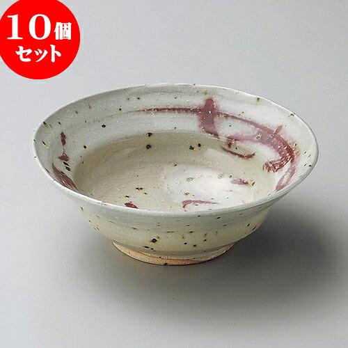 10個セット 向付 赤絵向付（信楽焼） [ 14.8 x 5.5cm ] | 和食器 鉢 小鉢 ボウル 浅鉢 料亭 ホテル 食器 業務用 飲食店 カフェ うつわ 器 おしゃれ かわいい ギフト プレゼント 内祝い 誕生日 贈り物 贈答品 おすすめ 食器セット