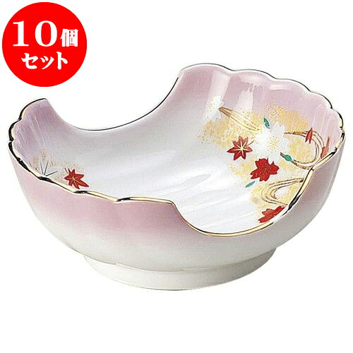 10個セット 和陶オープン 嵐山 二方切小鉢 [ 11.3 x 10 x 4.5cm ] | 人気 おすすめ 食器 洋食器 業務用 飲食店 カフェ うつわ 器 おしゃれ かわいい ギフト プレゼント 誕生日 贈答品 食器セット 食器セット