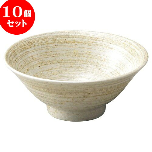 10個セット 和陶オープン 立春刷毛目 6.5そば丼 [ 19.8 x 8.1cm ] | 人気 おすすめ 食器 洋食器 業務用 飲食店 カフェ うつわ 器 おしゃれ かわいい ギフト プレゼント 誕生日 贈答品 食器セット 食器セット｜せともの本舗