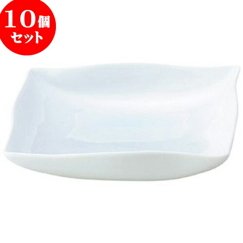 10個セット 和陶オープン イルタ青白磁 四角鉢（大） [ 21.5 x 21.5 x 4.5cm ] | 人気 おすすめ 食器 洋食器 業務用 飲食店 カフェ うつわ 器 おしゃれ かわいい ギフト プレゼント 誕生日 贈答品 食器セット 食器セット