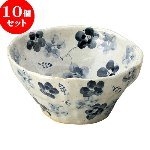 10個セット 和陶オープン 藍の花 盛鉢（小）青 [ 16 x 7cm ] | 人気 おすすめ 食器 洋食器 業務用 飲食店 カフェ うつわ 器 おしゃれ かわいい ギフト プレゼント 誕生日 贈答品 食器セット 食器セット