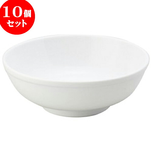 10個セット 中華オープン チャイナロード（白磁） 6.5寸玉丼 [ 19.5 x 7.1cm ] | 人気 おすすめ 食器 洋食器 業務用 飲食店 カフェ うつわ 器 おしゃれ かわいい ギフト プレゼント 誕生日 贈答品 食器セット 食器セット