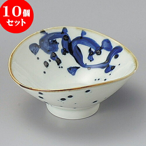 10個セット 小鉢 呉須唐草高台小鉢 [ 11.5 x 10.5 x 5cm ] | 小鉢 小 小さい 鉢 ボウル 万能 人気 おすすめ 食器 業務用 飲食店 カフェ うつわ 器 おしゃれ かわいい ギフト プレゼント内祝い 結婚祝い 誕生日 贈り物 贈答品 食器セット