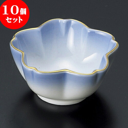 10個セット 珍味 コバルト吹桜形珍味 [ 6.8 x 6.8 x 3.1cm ] | 珍味 小付け 小鉢 小皿 お漬物 薬味入れ おすすめ 人気 食器 業務用 飲食店 カフェ うつわ 器 おしゃれ かわいい お洒落 可愛い ギフト プレゼント 引き出物 内祝い 結婚祝い 誕生日 贈り物 贈答品 食器セット