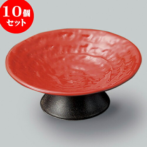 10個セット 高台小鉢 赤高台小鉢 [ 13.7 x 5cm ] | 小鉢 小 小さい 鉢 ボウル 万能 人気 おすすめ 食器 業務用 飲食店 カフェ うつわ 器 おしゃれ かわいい ギフト プレゼント内祝い 結婚祝い 誕生日 贈り物 贈答品 食器セット｜せともの本舗