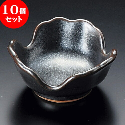 10個セット 小鉢 鉄砂釉三つ山3.8鉢 [ 11.5 x 5.2cm ] | 小鉢 小 小さい 鉢 ボウル 万能 人気 おすすめ 食器 業務用 飲食店 カフェ うつわ 器 おしゃれ かわいい ギフト プレゼント内祝い 結婚祝い 誕生日 贈り物 贈答品 食器セット