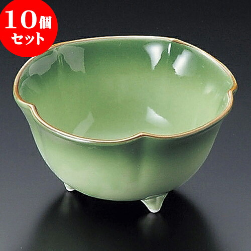 10個仕掛ける 小鉢 緑彩三足小鉢 [ 10.5 x 5.5糎 ] | 小鉢 小 たわい無い 鉢 どんぶり鉢 全能 一般受け おすすめ 食器 御役目用 飲食店 喫茶店 うつわ 器 今めかしい 愛くるしげ 差し上げ物 差し上げ物内祝い 一緒になる祝賀会 生まれ落ちる日 差し上げ物 差しあげる品 食器仕掛ける