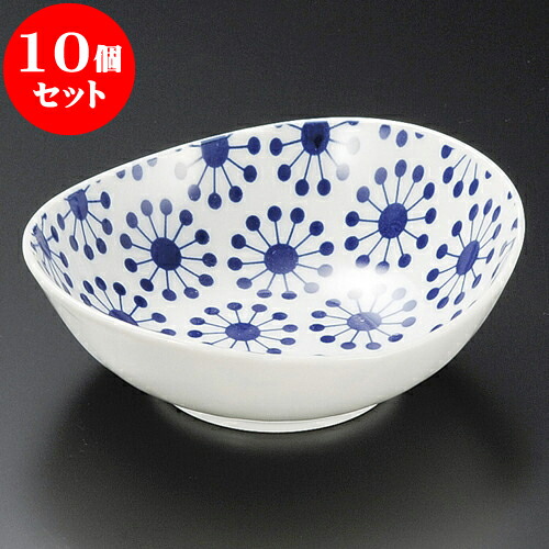 10個セット 小鉢 ハナヅメ楕円小付（B）（有田焼） [ 11 x 10 x 3.5cm ] | 和食器 鉢 小鉢 ボウル 料亭 ホテル 食器 業務用 飲食店 カフェ うつわ 器 おしゃれ かわいい ギフト プレゼント 内祝い 誕生日 贈り物 贈答品 おすすめ 食器セット 13,746円