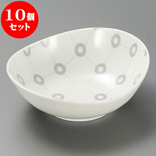 10個セット 小鉢 マルコウシ楕円小付（G）（有田焼） [ 11 x 10 x 3.5cm ] | 和食器 鉢 小鉢 ボウル 料亭 ホテル 食器 業務用 飲食店 カフェ うつわ 器 おしゃれ かわいい ギフト プレゼント 内祝い 誕生日 贈り物 贈答品 おすすめ 食器セット｜せともの本舗