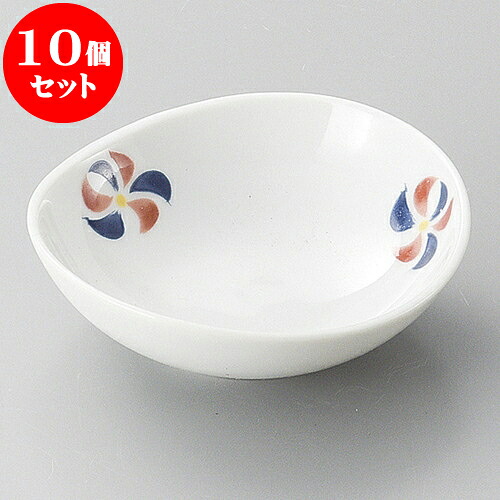 10個セット 小附 錦風車楕円小付（有田焼） [ 8 x 7.5 x 2cm 50 ] | 和食器 鉢 小鉢 ボウル 料亭 ホテル 食器 業務用 飲食店 カフェ うつわ 器 おしゃれ かわいい ギフト プレゼント 内祝い 誕生日 贈り物 贈答品 おすすめ 食器セット
