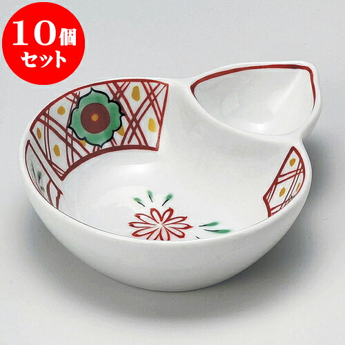 10個セット 松花堂 赤絵万歴仕切付ひさご鉢 [ 13 x 11 x 3.5cm ] | 弁当 小鉢 豆皿 幕ノ内 人気 おすすめ 食器 業務用 飲食店 カフェ うつわ 器 おしゃれ かわいい ギフト プレゼント 引き出物 誕生日 贈り物 贈答品 食器セット
