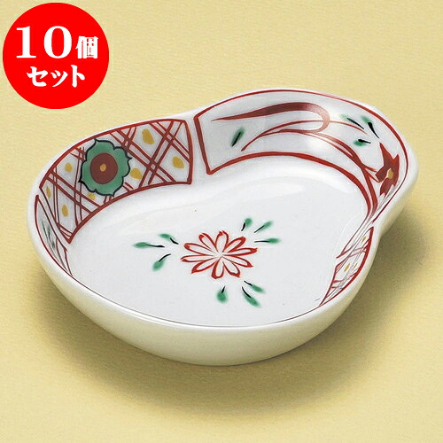 10個セット 松花堂 赤絵万歴ひさご浅鉢 [ 12.5 x 10 x 2.5cm ] | 弁当 小鉢 豆皿 幕ノ内 人気 おすすめ 食器 業務用 飲食店 カフェ うつわ 器 おしゃれ かわいい ギフト プレゼント 引き出物 誕生日 贈り物 贈答品 食器セット