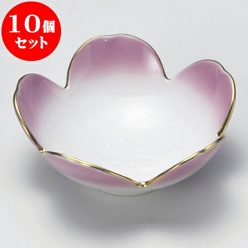 10個セット 松花堂 ピンク桜型小鉢 [ 11.2 x 4.3cm ] | 弁当 小鉢 豆皿 幕ノ内 人気 おすすめ 食器 業務用 飲食店 カフェ うつわ 器 おしゃれ かわいい ギフト プレゼント 引き出物 誕生日 贈り物 贈答品 食器セット