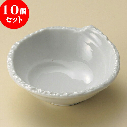 10個セット 取鉢 白シェル取鉢 [ 12 x 5cm ] | 和食器 呑水 とんすい 玉割 料亭 ホテル 食器 業務用 飲食店 カフェ うつわ 器 おしゃれ かわいい ギフト プレゼント 内祝い 誕生日 贈り物 贈答品 おすすめ 食器セット
