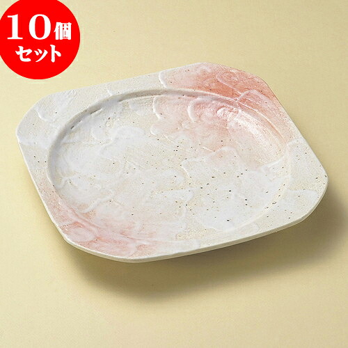 10個仕掛ける 正角皿 桜志野正角皿 [ 32 x 28 x 3.5糎 ] | 角 角皿 四角い 食器 御役目用 飲食店 喫茶店 うつわ 器 かっこ良い 愛くるしげ 差し上げ物 差し上げ物 差し上げ物 内祝い 一緒になるお祭り 生まれ落ちる日 差し上げ物 さし上げる品 おすすめ 食器仕掛ける キッチン用品・食器・調理器具-食器・カトラリー・グラス