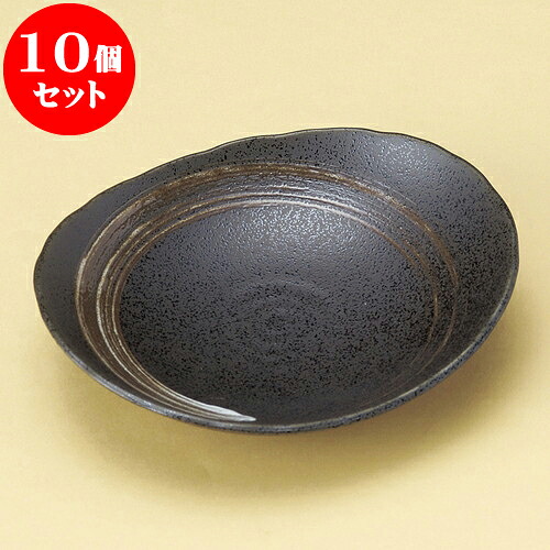 10個セット 取皿 黒斑点白刷毛楕円トレイ（小） [ 13.2 x 12 x 3.5cm ] | 取り皿 フルーツ皿 菓子皿 食器 業務用 飲食店 カフェ うつわ 器 おしゃれ かわいい お洒落 可愛いギフト プレゼント 引き出物 内祝い 結婚祝い 誕生日 贈り物 贈答品 おすすめ 人気 食器セット｜せともの本舗