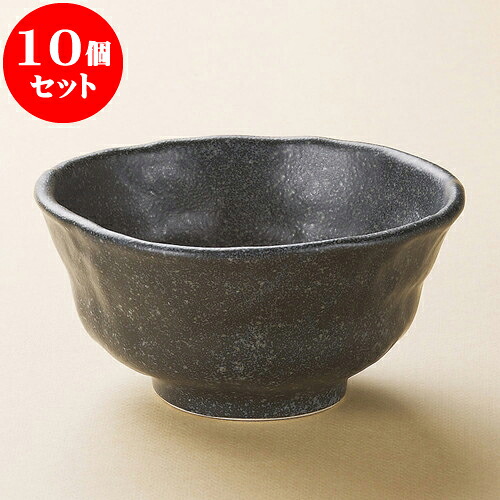 10個セット 多用丼 黒銀手造風中鉢 [ 17 x 16.5 x 8cm ] | お好み丼 丼ぶり カフェ丼 鉢 ラーメン そば うどん ボウル 食器 業務用 飲食店 カフェ うつわ 器 おしゃれ かわいい ギフト プレゼント 誕生日 贈り物 贈答品 食器セット｜せともの本舗