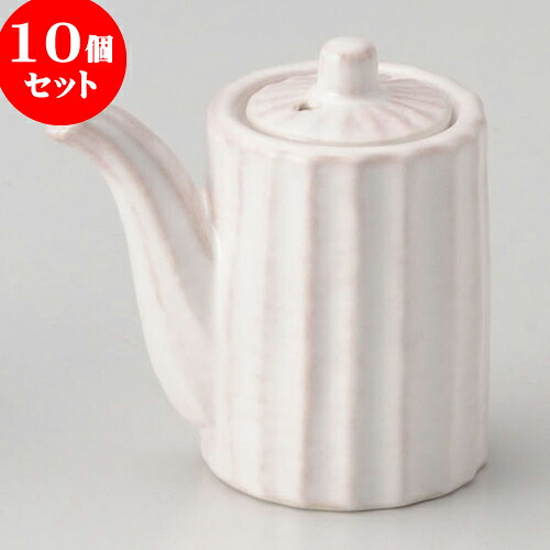 10個セット 卓上カスターセット 粉引醤油差（小） [ 5.3 x 5.3 x 7cm 110cc ] | カスターセット 調味料入 卓上 薬味入 調理器具 キッチン 台所 プレゼント ギフト 結婚祝い 引き出物 内祝い 開店祝い 退職祝い せともの 瀬戸物 贈答品 贈り物 人気 通販 食器セット｜せともの本舗