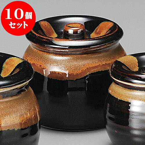 10個仕掛ける カメ 天目3号カメ [ 10.5 x 10糎 600竓 ] | つぼ 壺 壷 甕 香辛料入 漬物 七味 卓上生産品 カスター 瀬戸もの せともの 瀬戸もの お役目用 瀬戸もの 飲食店 はたご屋 食べ物屋 今めかしい 好いたらしい 室内装飾 好いたらしい 今めかしい 着飾る 差し上げ物 差し上げ物 目の前屋 差し上げ物 内祝い