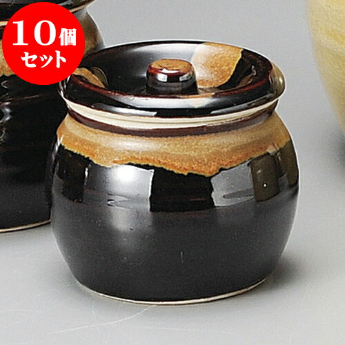 10個仕掛ける カメ 天目1号カメ [ 8.5 x 7.5糎 220竓 ] | つぼ 壺 壷 甕 香辛料入 漬物 七味 卓上生産品 カスター 瀬戸もの せともの 瀬戸もの お役目用 瀬戸もの 飲食店 はたご屋 食べ物屋 今めかしい 好いたらしい 室内装飾 好いたらしい 今めかしい 着飾る 差し上げ物 差し上げ物 目の前屋 差し上げ物 内祝い 食器仕掛ける