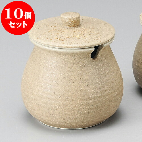 10個セット 切込付カメ 伊賀風ソース入（大） [ 11.8 x 12cm 600cc ] | つぼ 壺 壷 甕 薬味入 漬物 七味 卓上製品 カスター 陶器 せともの 瀬戸物 業務用 陶磁器 飲食店 旅館 料亭 モダン 可愛い インテリア 可愛い おしゃれ お洒落 ギフト そば屋内祝い 食器セット