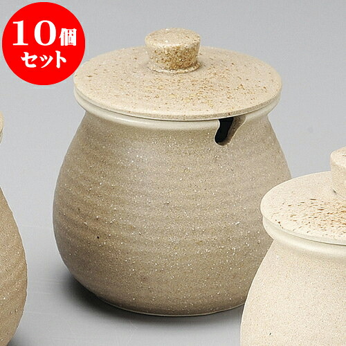 10個セット 切込付カメ 伊賀風ソース入（中） [ 10 x 11cm 350cc ] | つぼ 壺 壷 甕 薬味入 漬物 七味 卓上製品 カスター 陶器 せともの 瀬戸物 業務用 陶磁器 飲食店 旅館 料亭 モダン 可愛い インテリア 可愛い おしゃれ お洒落 ギフト そば屋 引き出物 内祝い 食器セット