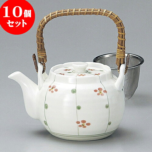 10個セット 土瓶 十草梅土瓶 [ 12 x 10cm 650cc ] | ポット 急須 土瓶 お茶 大きい 一服 まったり 人気 おすすめ 食器 業務用 飲食店 カフェ うつわ 器 おしゃれ かわいい ギフト プレゼント 引き出物 誕生日 贈り物 贈答品 食器セット
