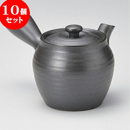10個セット 急須 万古急須1.5つぼ形ようがん（丸網）（萬古焼）340cc ] | ポット 急須 きゅうす 土瓶 お茶 一服 まったり 人気 おすすめ 食器 業務用 飲食店 カフェ うつわ 器 おしゃれ かわいい ギフト プレゼント 引き出物 誕生日 贈り物 贈答品 食器セット｜せともの本舗