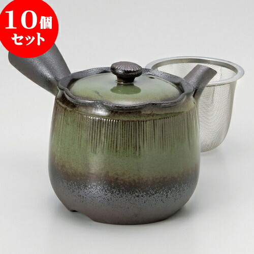 10個セット 急須 万古急須2.0花花森林（カゴ網付）（萬古焼）380cc ] | ポット 急須 きゅうす 土瓶 お茶 一服 まったり 人気 おすすめ 食器 業務用 飲食店 カフェ うつわ 器 おしゃれ かわいい ギフト プレゼント 引き出物 誕生日 贈り物 贈答品 食器セット 26,741円