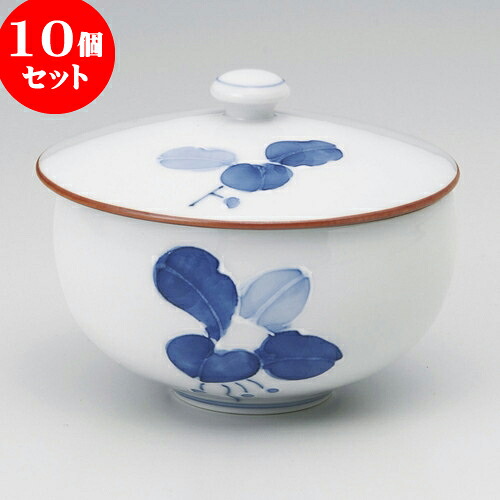 10個セット 蓋付煎茶 まんりょう蓋付汲出（有田焼） [ 10 x 7.5cm ] | 湯呑 湯のみ せん茶 千茶 一服 人気 おすすめ 食器 業務用 飲食店 カフェ うつわ 器 おしゃれ かわいい ギフト プレゼント 引き出物 誕生日 贈り物 贈答品 食器セット