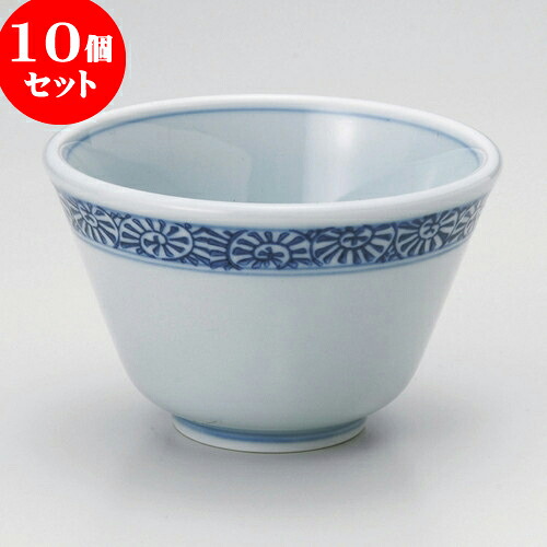 10個セット 煎茶 たこ唐草反仙茶（有田焼） [ 9.5 x 6cm ] | 湯呑 湯のみ せん茶 千茶 一服 人気 おすすめ 食器 業務用 飲食店 カフェ うつわ 器 おしゃれ かわいい ギフト プレゼント 引き出物 誕生日 贈り物 贈答品 食器セット｜せともの本舗