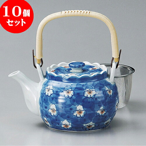 10個セット 土瓶 青磁小梅U付8号土瓶（有田焼） [ 16 x 11.5cm 1,300cc ] | ポット 急須 土瓶 お茶 大きい 一服 まったり 人気 おすすめ 食器 業務用 飲食店 カフェ うつわ 器 おしゃれ かわいい ギフト プレゼント 引き出物 誕生日 贈り物 贈答品 食器セット 59,895円