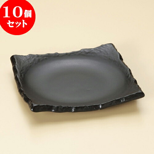 10個セット 陶板 石目正角陶板身丈（大） [ 19.9 x 19.4 x 3.3cm ] | 人気 おすすめ 食器 洋食器 業務用 飲食店 カフェ うつわ 器 おしゃれ かわいい ギフト プレゼント 誕生日 贈答品 食器セット 食器セット｜せともの本舗