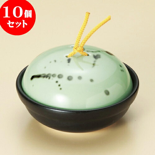10個セット 会席鍋 ヒワ釉黒飛ばし会席鍋（小） [ 14.2 x 7cm ] | 人気 おすすめ 食器 洋食器 業務用 飲食店 カフェ うつわ 器 おしゃれ かわいい ギフト プレゼント 誕生日 贈答品 食器セット 食器セット｜せともの本舗
