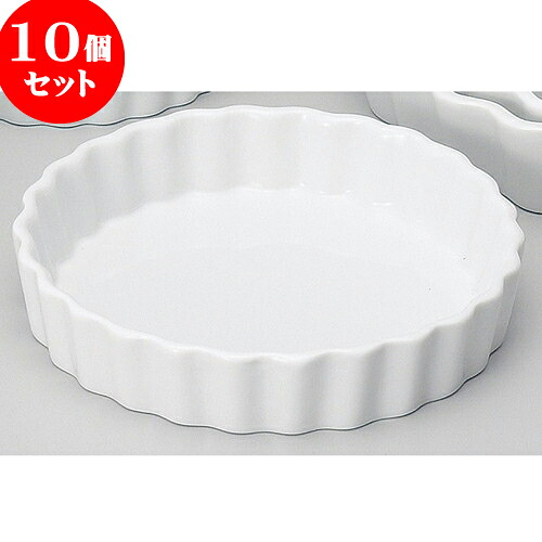 10個セット ベーキング ルナホワイト15.5cmパイ皿 [ 15.2 x 3cm 375cc ] | パイ 製菓 スフレ グラタン 人気 おすすめ 食器 洋食器 業務用 飲食店 カフェ うつわ 器 おしゃれ かわいい ギフト 引き出物 誕生日 贈り物 お菓子 イベント スイーツ 料理 食器セット