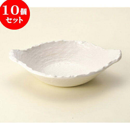 10個セット 陶板 白変形浅鍋 [ 28 x 22 x 6.8cm ] | 人気 おすすめ 食器 洋食器 業務用 飲食店 カフェ うつわ 器 おしゃれ かわいい ギフト プレゼント 誕生日 贈答品 食器セット 食器セット
