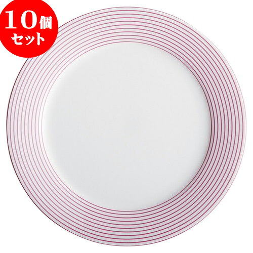 10個仕掛ける もだん対比 プレートアラカルトボーダーピンク10吋一皿 [ 27.4 x 2.8糎 ] | お皿 一皿 寄りあい 一般受け おすすめ 食器 洋食器 御役目用 飲食店 喫茶店 うつわ 器 今めかしい 愛くるしげ 差し上げ物 差し上げ物 生まれ落ちる日 差し上げ物 住み家用 気が大きい 食器仕掛ける