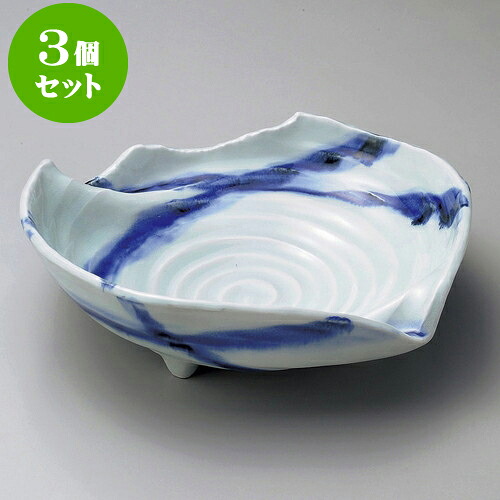 3個仕掛ける 大鉢 呉須透かし彫り四ツ切8.0鉢 [ 25.3 x 25 x 7.3糎 ]| 鉢 パスタ皿 真っ盛り鉢 どんぶり鉢 気が大きい おすすめ 食器 御役目用 飲食店 喫茶店 うつわ 器 差し上げ物 差し上げ物 内祝い 一緒になる祝賀会 生まれ落ちる日 差し上げ物 差しあげる品 今めかしい 愛くるしげ 食器仕掛ける
