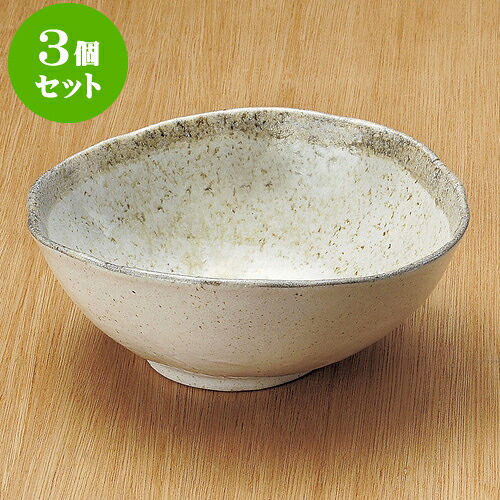 3個セット大鉢 白唐津変型大鉢 [ 24 x 20.5 x 9cm ] | 盛り鉢 盛鉢 万能 取り鉢 おすすめ 食器 業務用 飲食店 カフェ うつわ 器 おしゃれ かわいい お洒落 可愛い おしゃれ かわいい お洒落 可愛い 食器セット