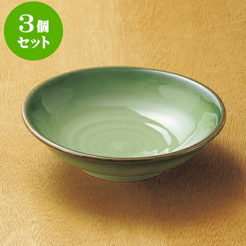 3個セット向付 緑彩向付 [ 15.7 x 4.3cm ] | 和食器 鉢 小鉢 ボウル 浅鉢 料亭 ホテル 食器 業務用 飲食店 カフェ うつわ 器 おしゃれ かわいい ギフト プレゼント 内祝い 誕生日 贈り物 贈答品 おすすめ 食器セット