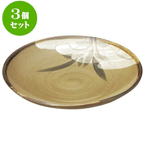 3個セット 和陶オープン 黄果鉄砂 丸10.0皿 [ 31 x 4.7cm ] | 人気 おすすめ 食器 洋食器 業務用 飲食店 カフェ うつわ 器 おしゃれ かわいい ギフト プレゼント 誕生日 贈答品 食器セット 食器セット｜せともの本舗 26,898円